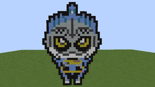 マインクラフト 仮面ライダーブレイブドット絵 めいむ さんのイラスト ニコニコ静画 イラスト