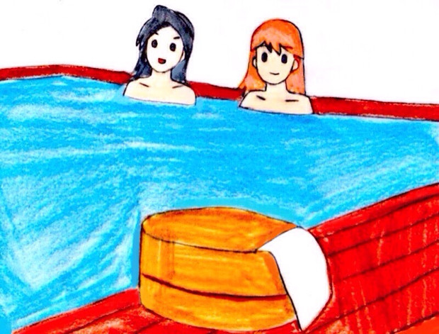 露天風呂でまったり Dolphin Venus さんのイラスト ニコニコ静画 イラスト