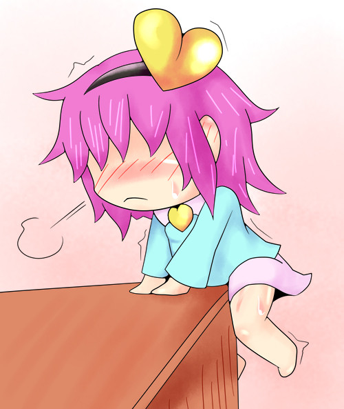 机で腕の運動をするさとり様 あぷさらす さんのイラスト ニコニコ静画 イラスト