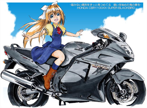 Honda Cbr1100xx Super Blackbird 西宮真琴 さんのイラスト ニコニコ静画 イラスト