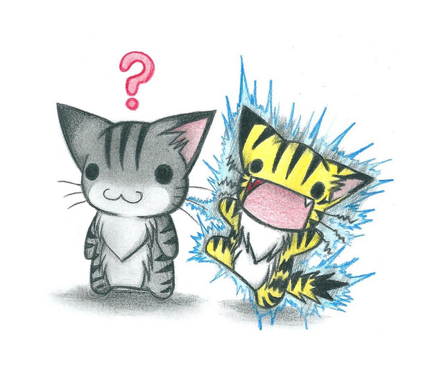 静電気にゃんこ わにねこwithくまこ さんのイラスト ニコニコ静画 イラスト
