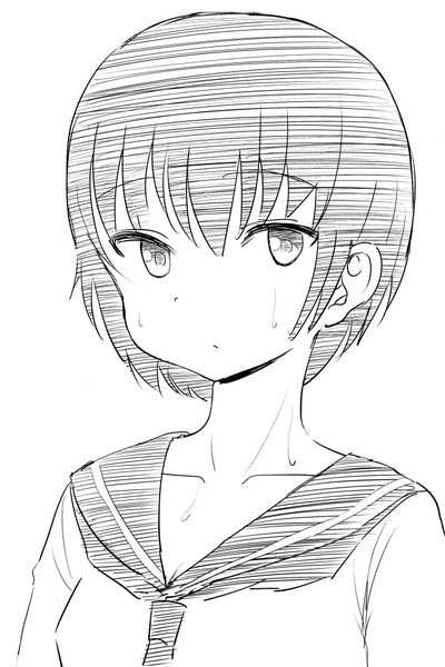 汗かいてる女子高生 ケム さんのイラスト ニコニコ静画 イラスト
