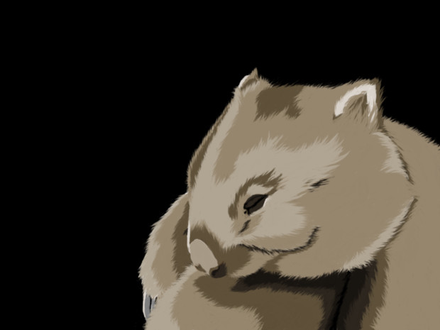 ウォンバット ニコニコ静画 イラスト