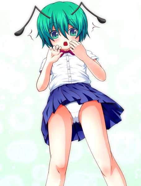 風チラ制服りぐるん