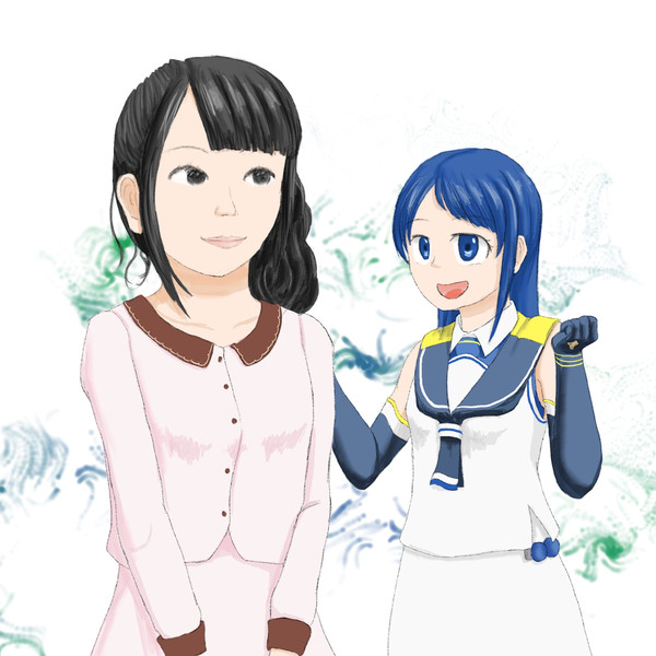 種田さん復帰記念五月雨ちゃんとツーショット Lumido さんのイラスト ニコニコ静画 イラスト