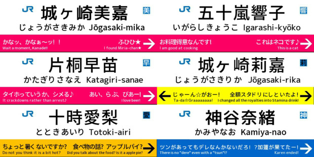 デレマス駅名ジェネレータ 第6弾 にぶりゅおか さんのイラスト ニコニコ静画 イラスト