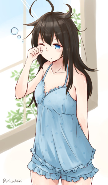 時雨ちゃんの寝ぐせ 山村うみ さんのイラスト ニコニコ静画 イラスト