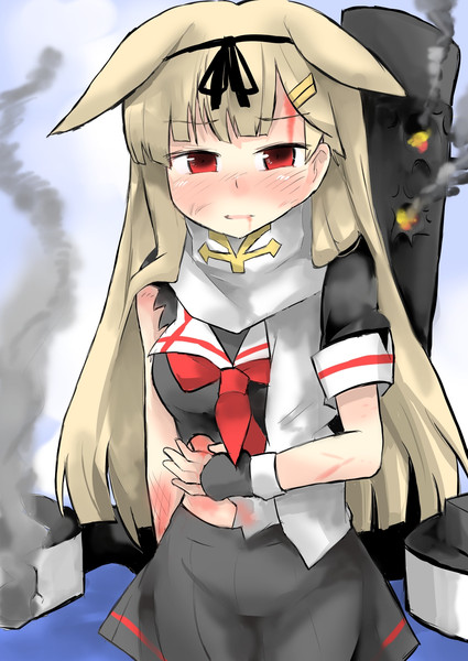 吹雪 夕立ちゃん大丈夫 がおー まどオンｉｎ率 さんのイラスト ニコニコ静画 イラスト