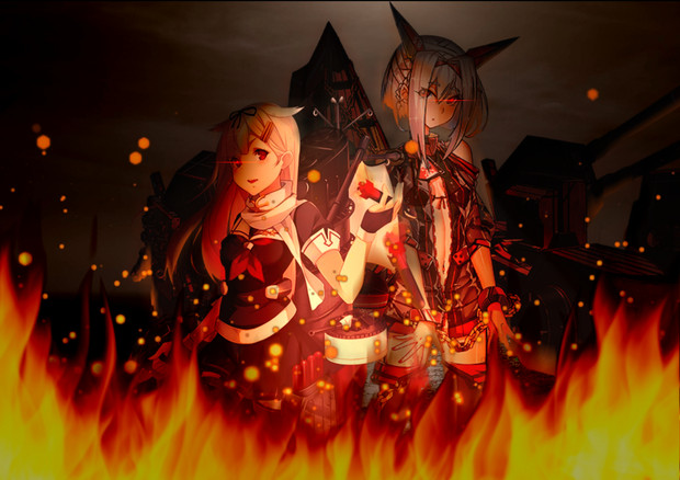 艦これ 二匹の狂犬 戦艦少女r Kindle5 さんのイラスト ニコニコ静画 イラスト