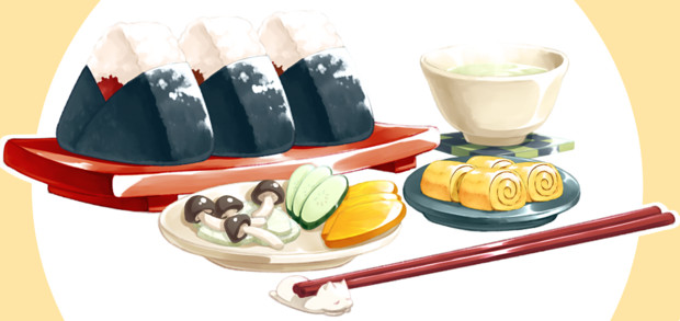 おにぎりセット ねこ さんのイラスト ニコニコ静画 イラスト