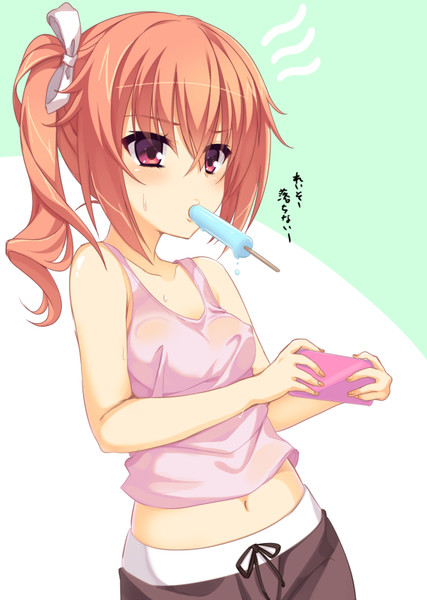 汗でぴったりのタンクトップ ありあ さんのイラスト ニコニコ静画 イラスト