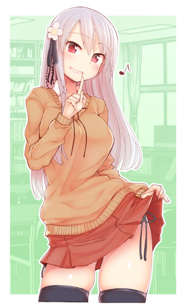 見せ紐パン 鏡植草 さんのイラスト ニコニコ静画 イラスト
