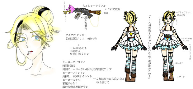 コンパスヒーローデザインコンテスト キャラクター アリス ゲスト さんのイラスト ニコニコ静画 イラスト