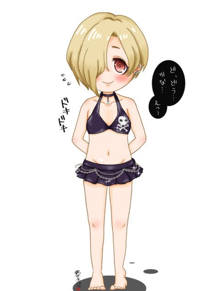 水着小梅ちゃん 猫女ネコジョ さんのイラスト ニコニコ静画 イラスト