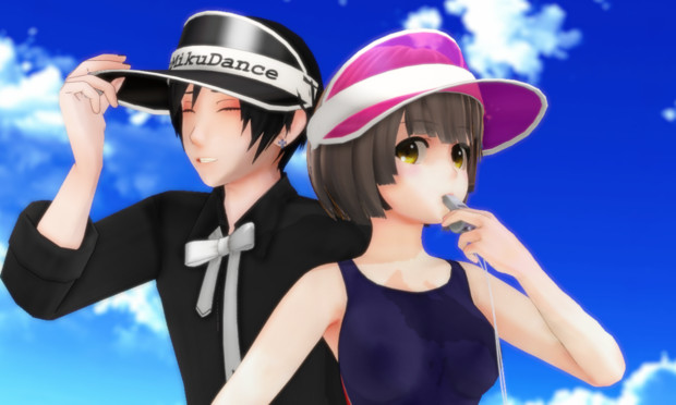 Mmd サンバイザー配布開始 配布支援 涼一 さんのイラスト