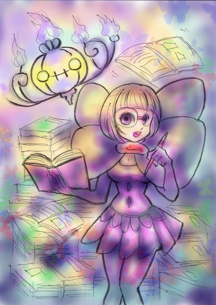 シキミとシャンデラ めがぎえ さんのイラスト ニコニコ静画 イラスト
