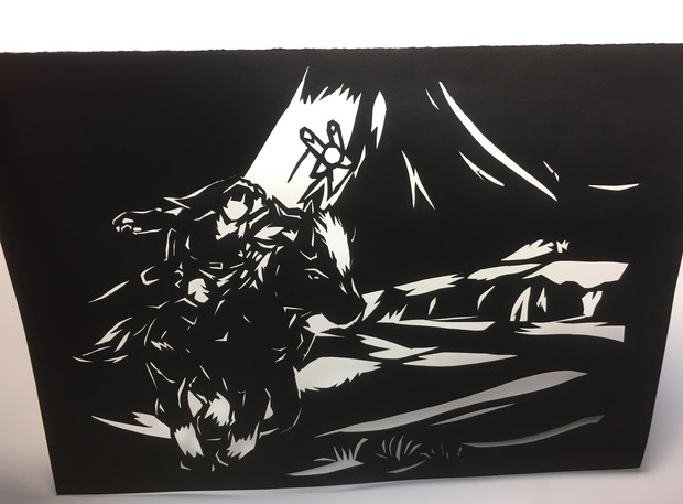切り絵 気ままに夢見る枝豆少女 Seventail さんのイラスト ニコニコ静画 イラスト