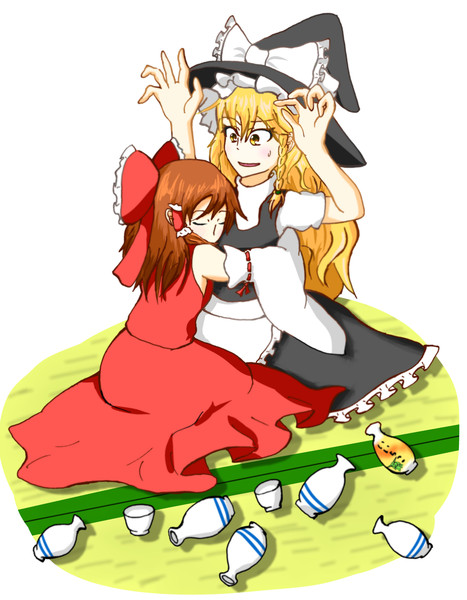 抱きしめ霊夢 アルミ缶 さんのイラスト ニコニコ静画 イラスト