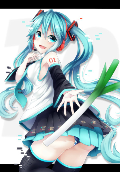 ネギと縞パン しぃら さんのイラスト ニコニコ静画 イラスト