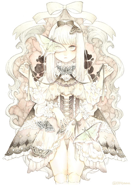 蛾の少女2 ヤマグチ さんのイラスト ニコニコ静画 イラスト