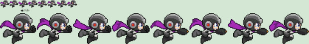 ロックマンCXリメイク ロックマン?のダッシュグラフィック