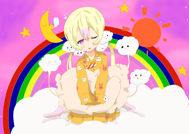 寝起きor眠そうな ねむりん 抜け殻 Shinieye さんのイラスト ニコニコ静画 イラスト