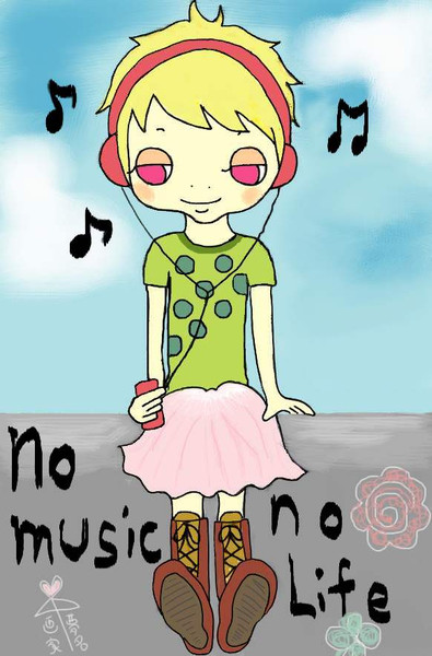 No Music No Life 夢名画家 さんのイラスト ニコニコ静画 イラスト