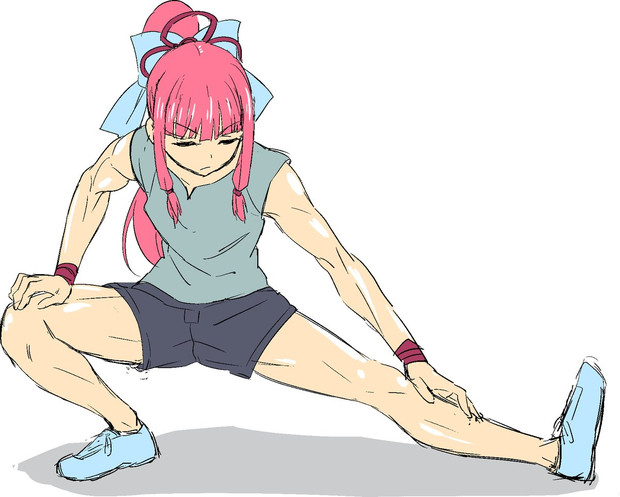 伸脚中茜ちゃん 鍋公かお さんのイラスト ニコニコ静画 イラスト
