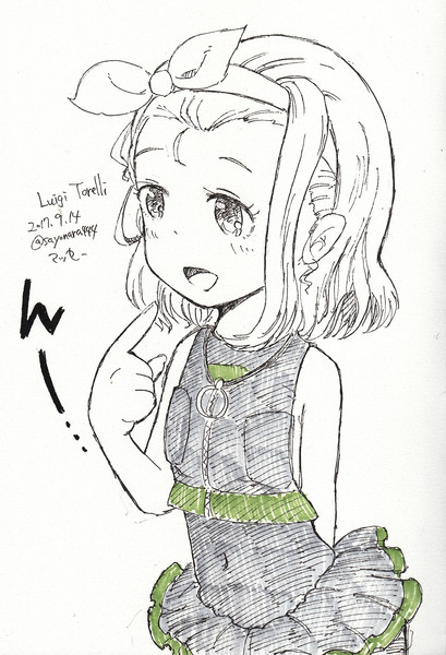 ルイージちゃん ワンドロ28日目 マッセー さんのイラスト ニコニコ静画 イラスト