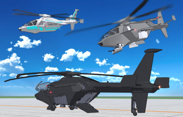 Mmdモデル配布 Rah 10 イーグルレイ攻撃ヘリ リュヒルド さんのイラスト ニコニコ静画 イラスト