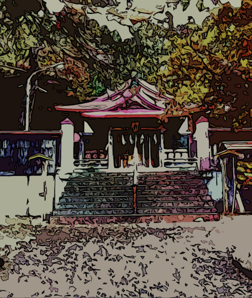 素材用の神社 背景画 黄金 さんのイラスト ニコニコ静画 イラスト