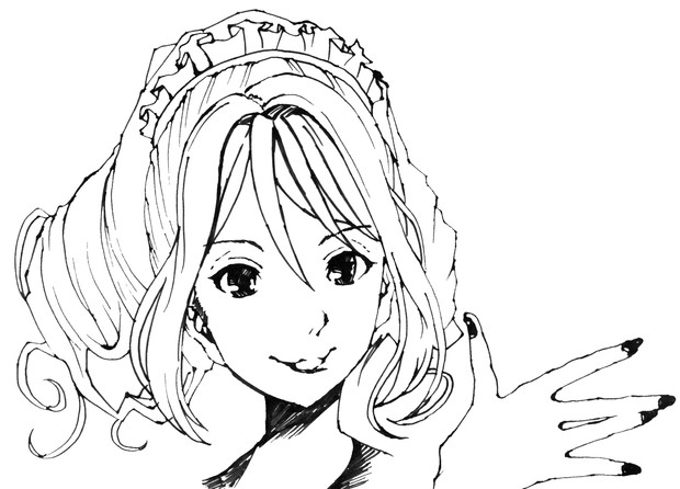 大人の塗り絵 2 5次元桜庭ローラ ニコニコ静画 イラスト