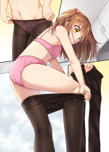 ぴったりがあるず その７ お風呂に入る前にタイツを脱ぐ舞智ちゃん ぐらんで さんのイラスト ニコニコ静画 イラスト