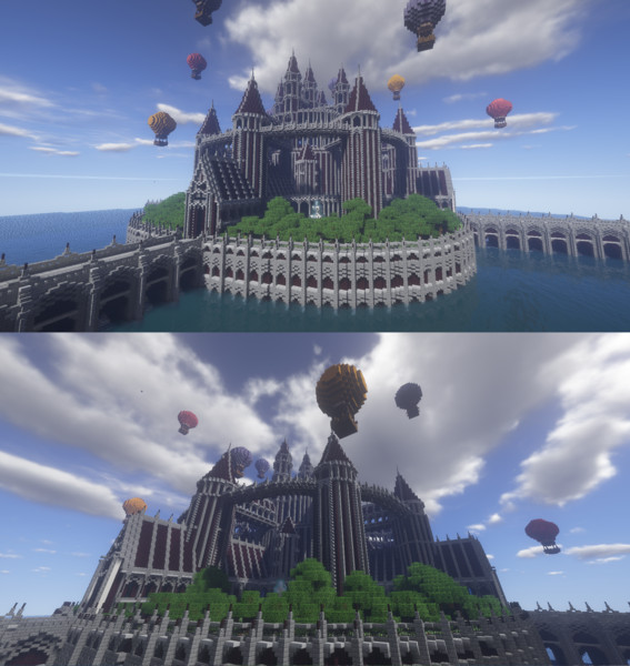 Minecraft 水上の城 ケイ ウルトラノンケ純白紳士 さんのイラスト ニコニコ静画 イラスト