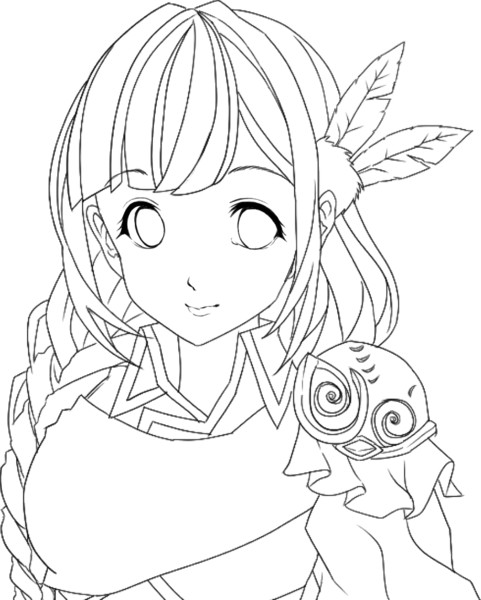 大人の塗り絵 易しいリリアナ バールテク ニコニコ静画 イラスト