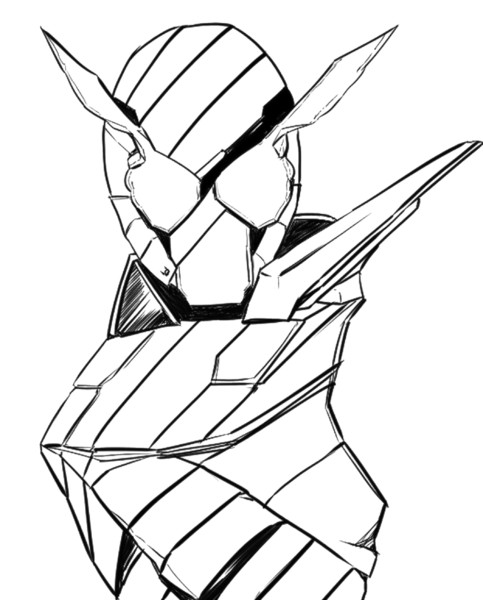 大人の塗り絵 仮面ライダービルド ニコニコ静画 イラスト