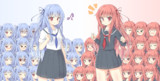 セーラー服 琴葉姉妹の立ち絵素材