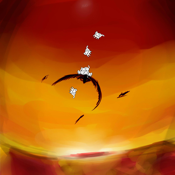 緋色の鳥 イラスト