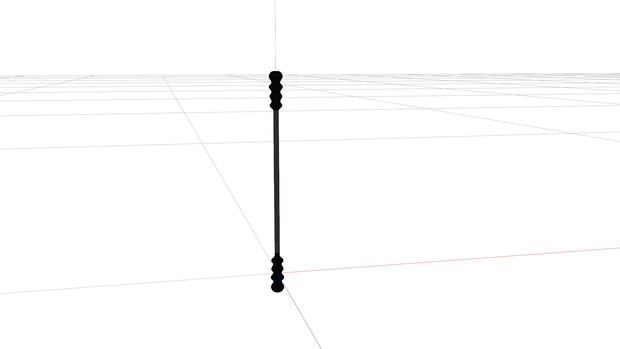 [MMDアクセサリ配布] 黒綿棒