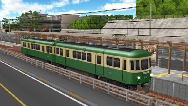 モデル配布 江ノ電５００形 初代 Mmd鉄道 ざ さんのイラスト ニコニコ静画 イラスト
