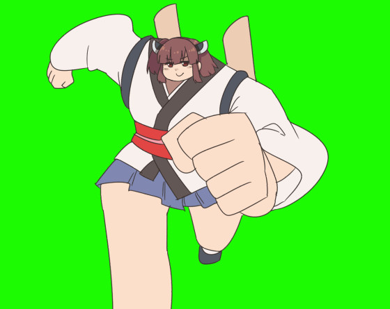 走ってくるきりたんgb あかいおみそ さんのイラスト ニコニコ静画 イラスト