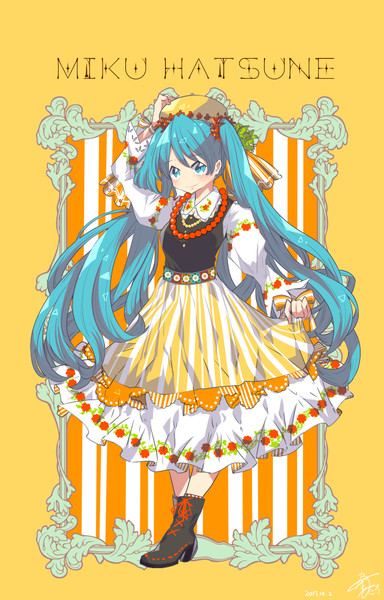 民族衣装風ミクさん 春野ほたる さんのイラスト ニコニコ静画 イラスト