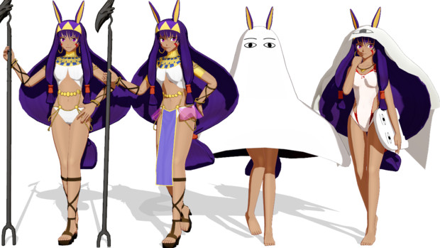 Fate Mmd 白羽式ニトクリス リスト配布 白羽 さんのイラスト ニコニコ静画 イラスト