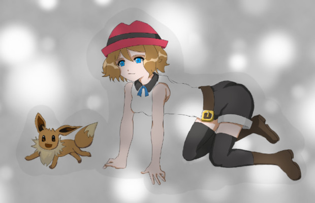 セレナandイーブイ めだか さんのイラスト ニコニコ静画 イラスト