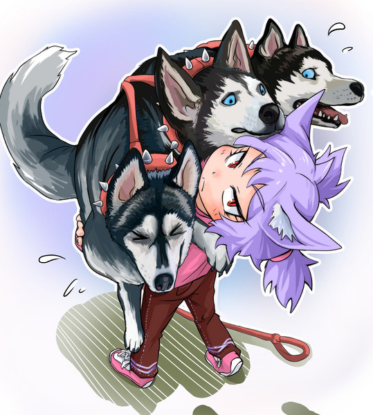 ケルベロス君 イヤだ お注射イヤだぁ お散歩じゃないじゃんウソつき ドイツ犬 さんのイラスト ニコニコ静画 イラスト