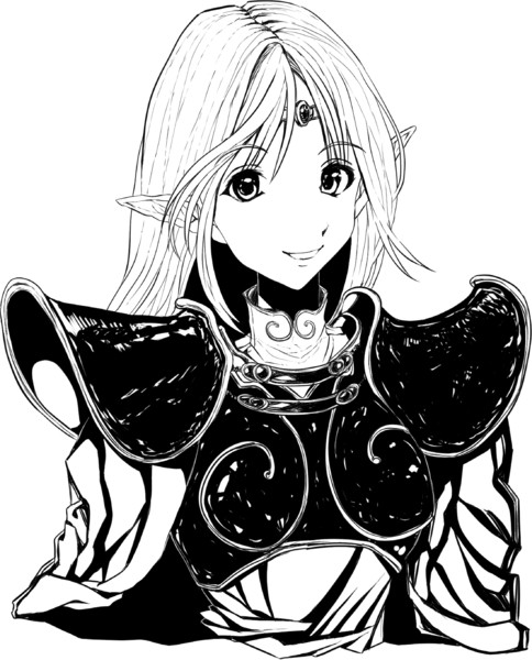 大人の塗り絵 ロードス島戦記 ディードリット ニコニコ静画 イラスト