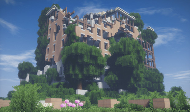 Minecraft 廃墟ビル ねいてぃぶ さんのイラスト ニコニコ静画 イラスト
