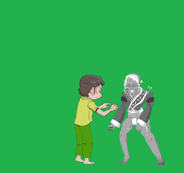 相手をつかんで発砲するisama兄貴gif シュラ 波座間 さんのイラスト ニコニコ静画 イラスト