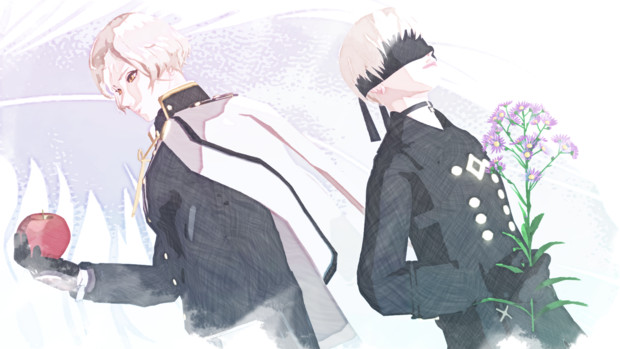 Mmd刀剣乱舞 花江夏樹くんが演じる２キャラで１枚 Mmdnier 黒兎 さんのイラスト ニコニコ静画 イラスト