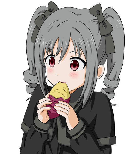 焼き芋をはむはむする蘭子 タクミ さんのイラスト ニコニコ静画 イラスト
